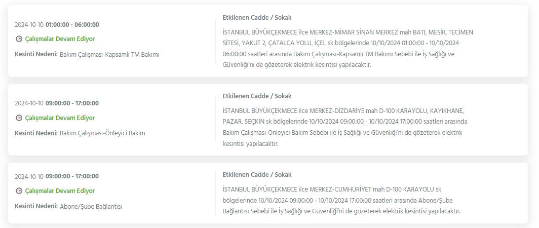 Bu geceden itibaren İstanbul'un 20 ilçesinde elektrik kesintileri yaşanacak 20